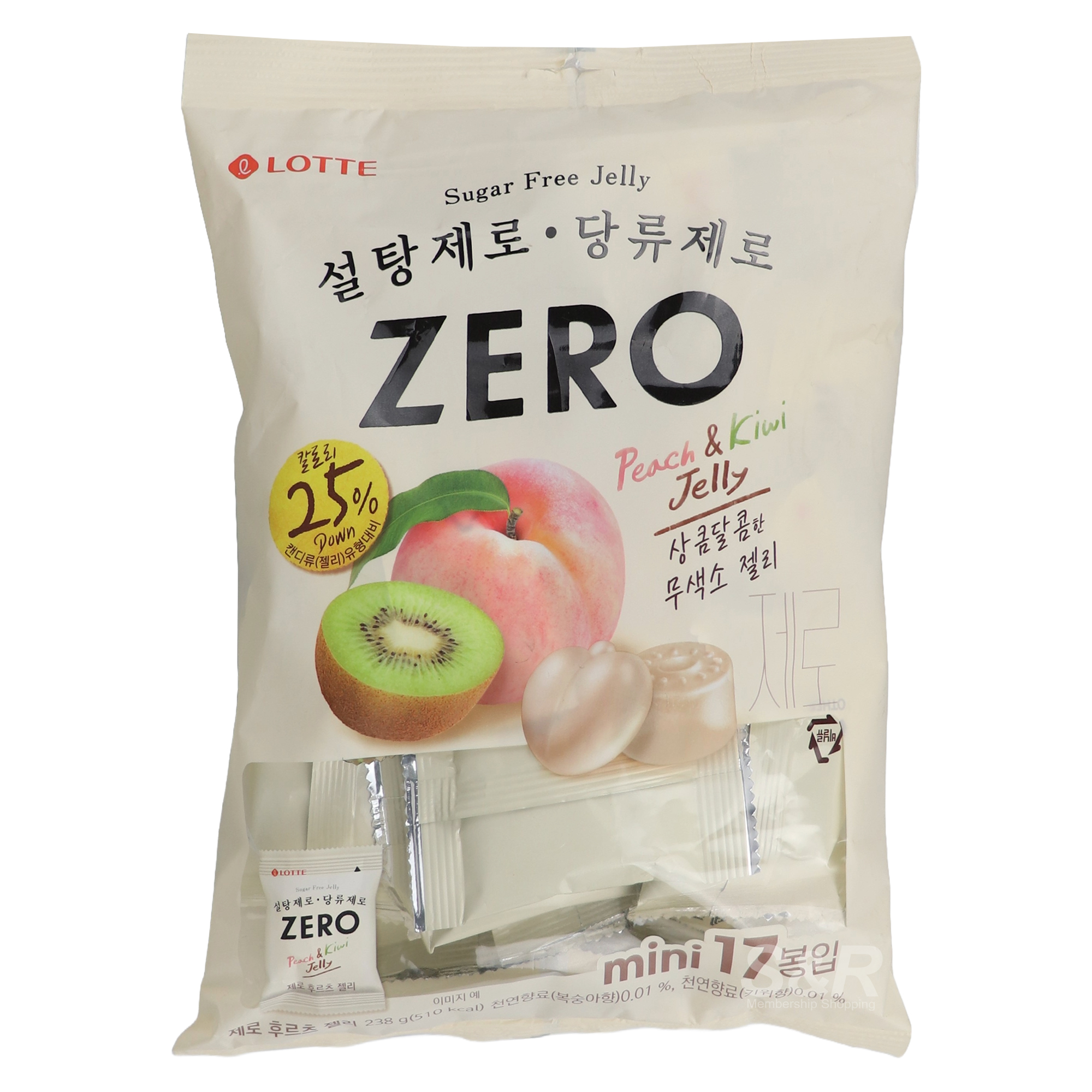 Lotte Zero Fruits Jelly 238g Lotte Zero Fruits Jelly 238g